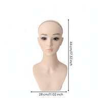 Styling Model Head Versatile Female Head Form PVC for Cosplayers, Studio