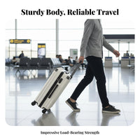 Combination Lock Carry-on Trolley Case Sturdy Carry on Suitcase Adjustable Telescoping Handle for Students, Adults, Vacation, Business Trip