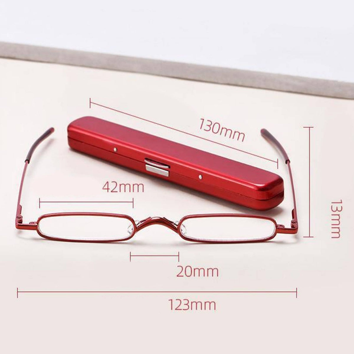 Pen Case Reading Glasses Lightweight for All Genders Folding Glasses