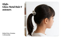 Small Metal Grip Fastener Stylish Designs Mini Hair Jaw Fastener Small Metal Hair Grip Strong Hold Well Polished for Women