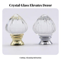 Includes Mounting Screw Crystal Cabinet Knob Elegant Design Faceted Cut Drawer Handle Shiny Appearance for Kitchen, Bedroom, Bathroom