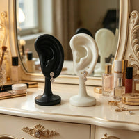 Ear Shaped Display Stand Long-Lasting Ear Stud Display Prop Soft Surface