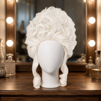 Synthetic Hairpiece Voluminous Lace-Cap Hairpiece Adjustable Fit
