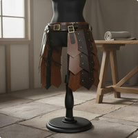 Historical Leather Skirt LARP Cosplay Armor Skirt Long-Lasting for Carnival