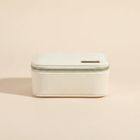 PU Leather Jewelry Box Portable Jewelry Organizer Case Large Capacity Personal Item Storage for Women, Drawer
