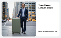 Expandable TSA-lock PC suitcase