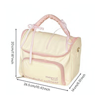 Travel Makeup Bag Multi-Compartment Large Capacity Makeup Case Easy to Clean
