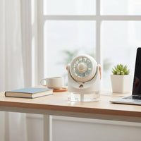 USB Desktop Misting Fan Rechargeable Desktop Evaporative Cooler for Dorm Room