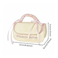 Travel Makeup Bag Multi-Compartment Large Capacity Makeup Case Easy to Clean