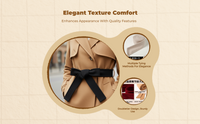 Wool Coat Belt, One Size Fits Most, Deep Rose, Outdoor