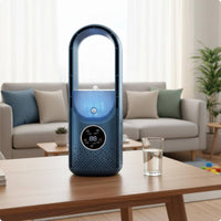 Bladeless Spray Fan Mist Function Desktop Humidifying Fan Digital Control Panel