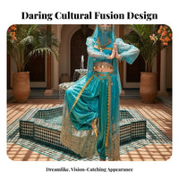 Indian Cinema-Inspired Dance Outfit Sparkling Feature S Indian Princess Costume