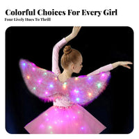light-emitting flying creature appendages Glowing Effect illuminated accessory Colorful Lights for Girls, Kids