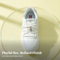 Cute Designs Rhinestone Bee Shoe Buckle Decorative Bee Shoelace Charm Personalize Your Shoes for Girls, Women, Daily Wear, School, Parties