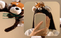 Raccoon Ear Headband, Fuzzy Hair Accessories, event, Photo Props