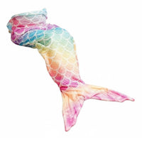 Mermaid Sleeping Bag Four Season Use Mermaid Tail Blanket Skin Friendly Fish Scale Pattern Blanket for Teens, Kids, Sleepovers
