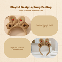 Cute Plush Bunny Ears Headband, Soft, Kids, Photos