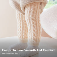 Fleece Lined Baby Leg Sleeves Soft & Comfortable Baby Crawling Knee Pads Infant Crawling Knee Pads Elastic & Stretchable