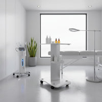 Aluminum Beauty Trolley Stable Base Beauty Trolley Multi-Functional