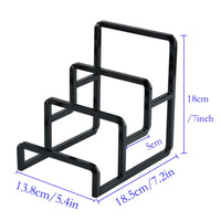 Handbag Display Stand Rounded Corners Accessory Display Holder Space-Saving Purse Holder Rack for Shelf