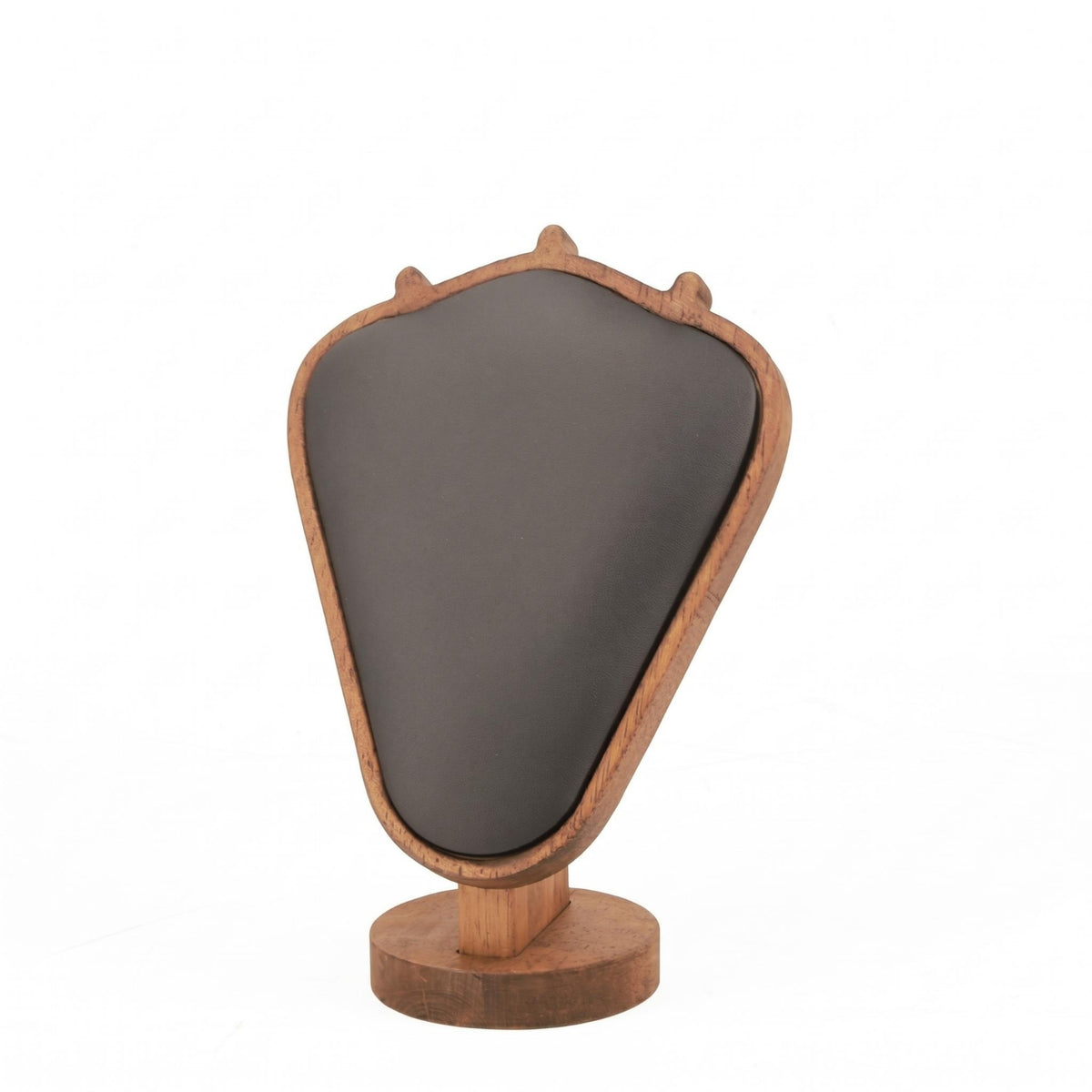 Wooden Necklace Display Stand Walnut-Tone Necklace Display Stand Photo Prop