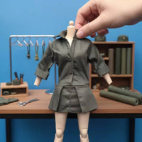 1/6 Scale Doll Outfit 1-Piece Playwear Pointed Collar