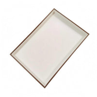 Shallow Display Tray Rigid Frame Leather-Like Tray Open Top