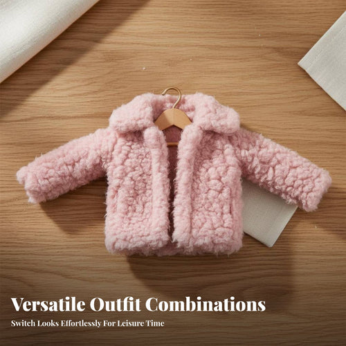 30cm Doll Winter Coat Fashionable Design Soft Doll Coat Soft Texture Toy Accessory for Girls, Kids, Display, Dollhouse Play