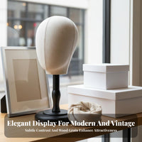 Mannequin Head Display Portable Tabletop Head Form Stable Base for Trade Display
