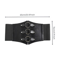 Triple-Loop Waist Belt Fashion design Wide Corset Belt Customizable Fit Women's Accessory