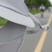 Protection Facekini Ice Silk Material Sun Visor with Face Cover Lightweight