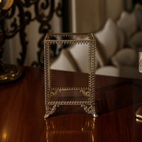 Makeup Brush Holder Transparent Cosmetic Organizer Rectangular for Vanity