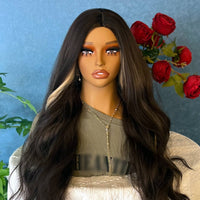 Hairpiece Display Head Natural Makeup Look Female Hairpiece Head Lightweight