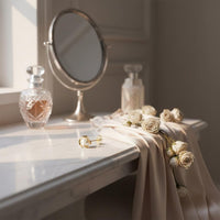 Floral Pearl Studs Light Luxury Gold Flower Studs Delicate for Party