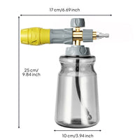 1000 Ml Pressure Washer Foam Dispenser 1 Liter Car Wash Foam Dispenser Adjustable Nozzle for Vehicle Cleaning
