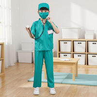 Kids Doctor Costume Breathable Kids Doctor Costume Set Easy Care for Boys, Girls