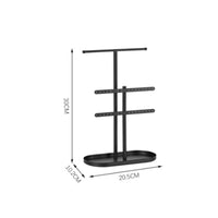 Jewelry Display Stand T-Shaped Necklace Earring Organizer Perforated