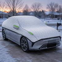 Sedan Half Cover Thickened Half Car Cover geometricGrid