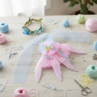 Fairy Doll Dress Ruffled Trim Flower Doll Outfit Heavenly Look for Photo Shoots