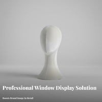 Shoulder Design Pinnable Mannequin Head Stable Base Hat Display Stand Long-Lasting for Cosplayers, Retailers, Retail Shop, Boutique