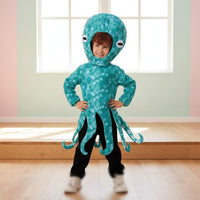 Squid Costume Sea Creature Costume Dress-up Clothing for Young Children, Halloween, School Plays