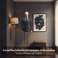 Men's Suit Display Stand Easy to Assemble Male Torso Mannequin for Showroom