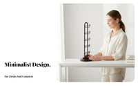 Detachable 5 Tier Glasses Display Stand Space-Saving 5 Tier Sunglasses Stand Stable Base for Retailers, Dresser, Entryway