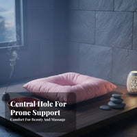 Massage Headrest for Bed Mattress Face Down Pillow for Table, Breathable Cushion with Hole for Beauty Salon Spa