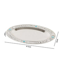Sapphire Tray Multipurpose Oval Fruit Tray Easy to Clean for Living Room