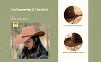 Cowboy Hat, Wide Brim, Vintage Sun Protection
