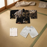 1/12-Scale Kimono Outfit Woven Textile Miniature Doll Outfit Japanese-Style Miniature Clothing