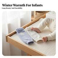 Soft & Comfortable Baby Crawling Knee Pads Stretchable Infant Thermal Knee Pads High Elasticity for Infants, Toddlers, Cold Weather, Bedtime
