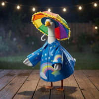 Goose Raincoat Set Festival Garden Decor Outdoor for Yard