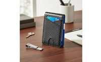 Carbon Fiber Bifold Wallet Blocking Slim Bifold Wallet Long-Lasting